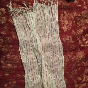 Sparkly, multi color scarf